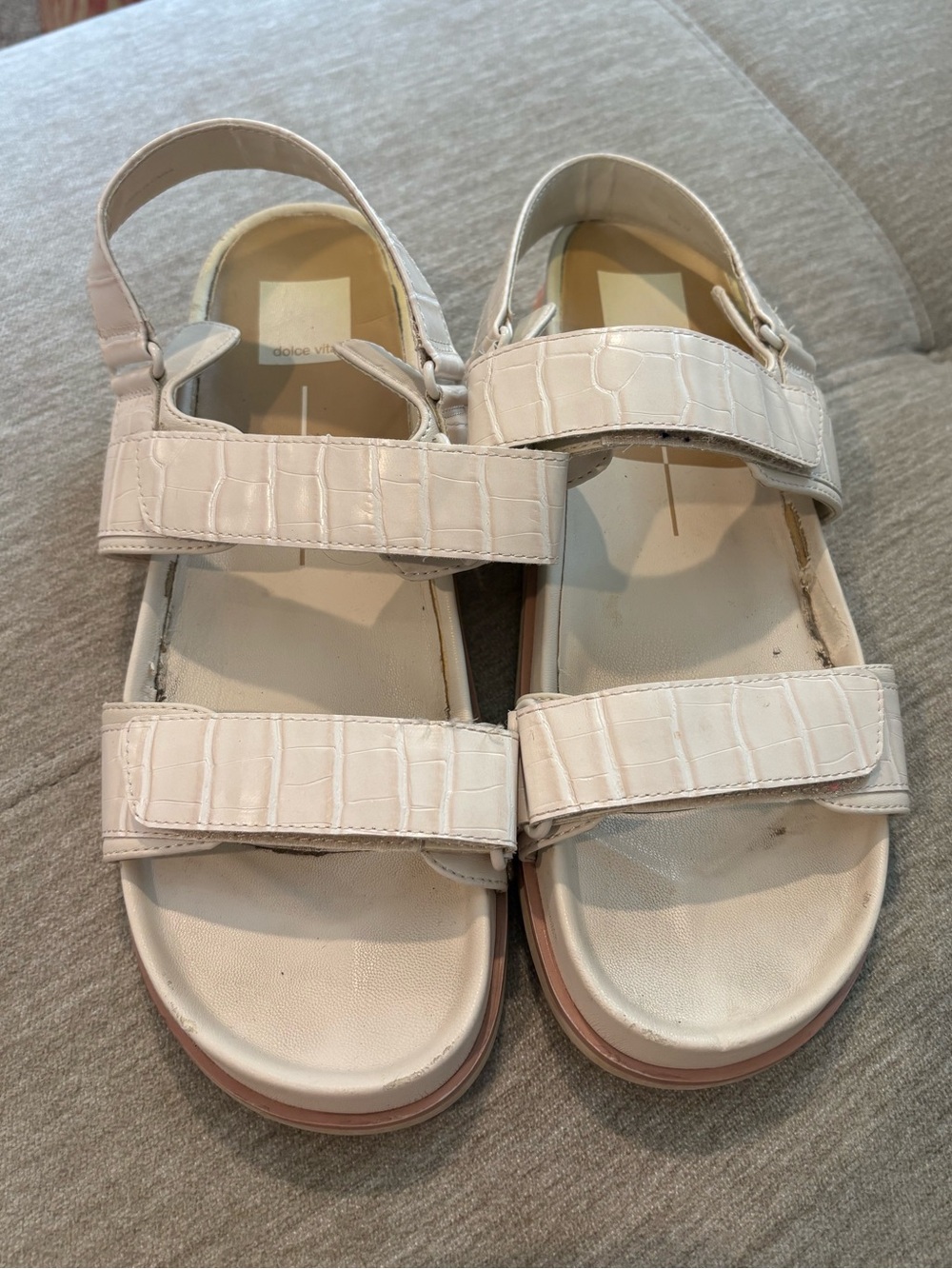 Dolce Vita Cream Slingback Sandals
